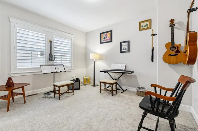 a view of livingroom with furniture and wooden floor