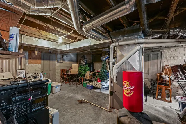 a view of storage and utility room