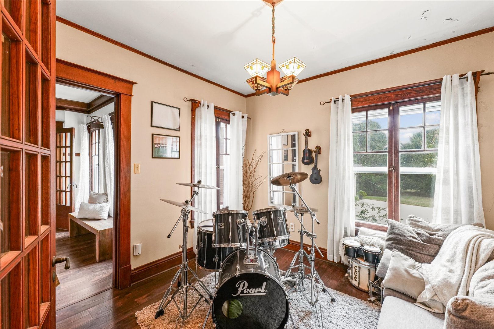 37857 East 100 North Road Bellflower, IL 61724 - Photo 9 of 43 a view of a livingroom with furniture and windows