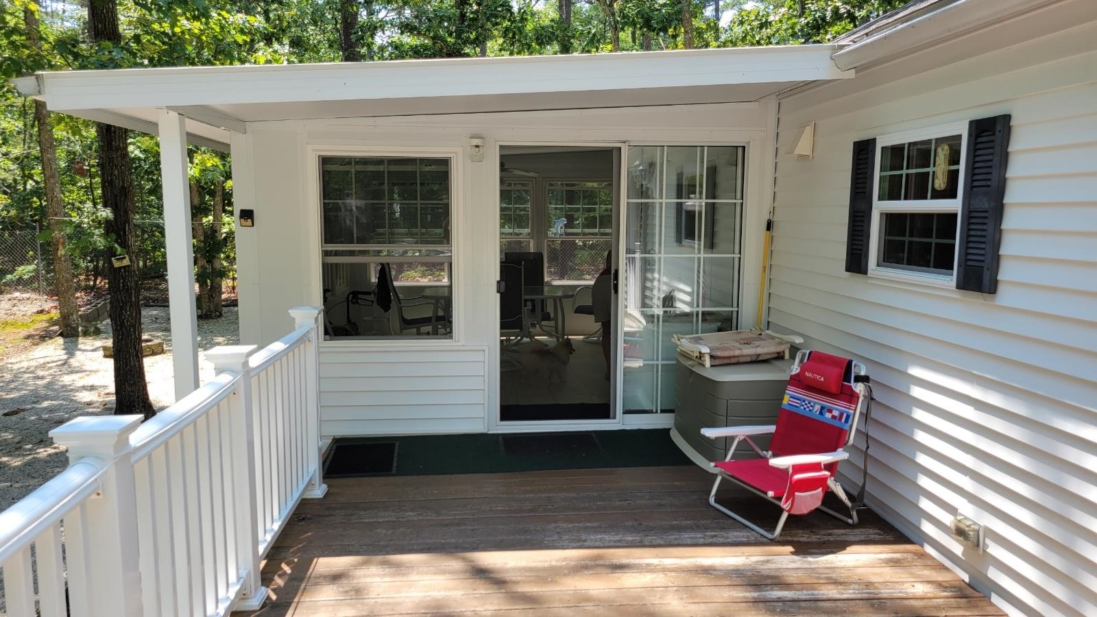561 Corsons Tavern Road Ocean View, NJ 08230 - Photo 27 of 31 a view of a porch with a bench