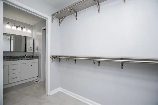 a view of outdoor space with deck and hardwood