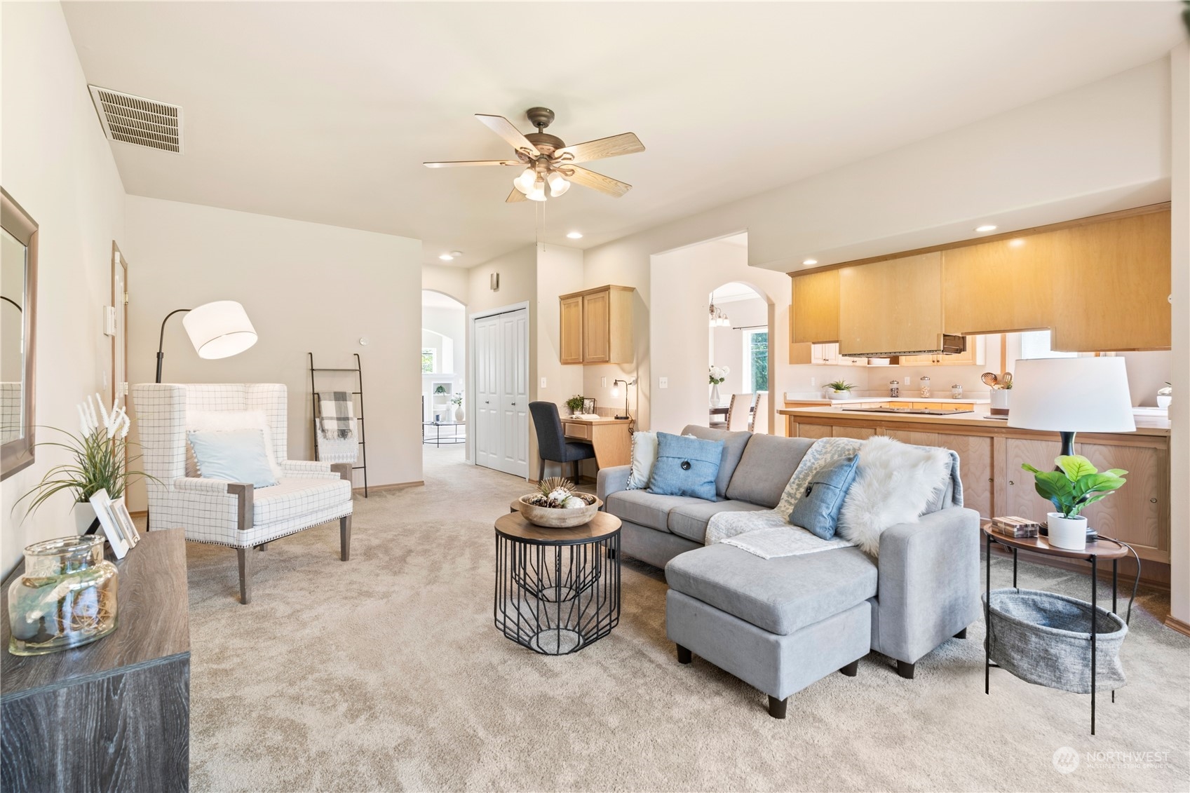 218 170th Place Southeast Bothell, WA 98012 - Photo 13 of 29 a living room with furniture and a large window