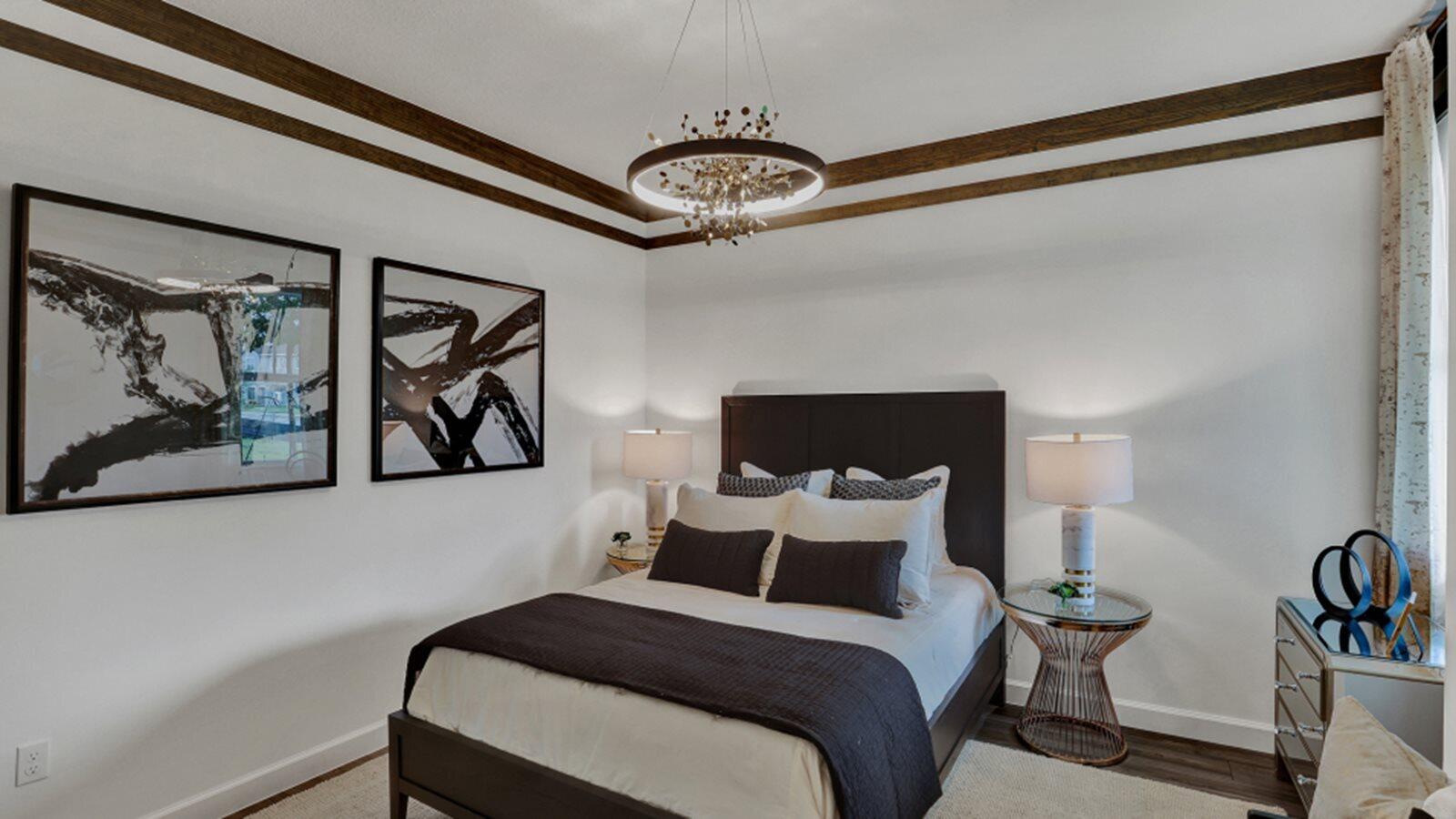 19781 Whispering Creek Road Loxahatchee, FL 33470 - Photo 13 of 22 a bedroom with a bed and glass wall