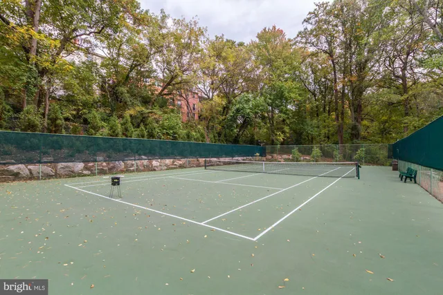 a view of a tennis court