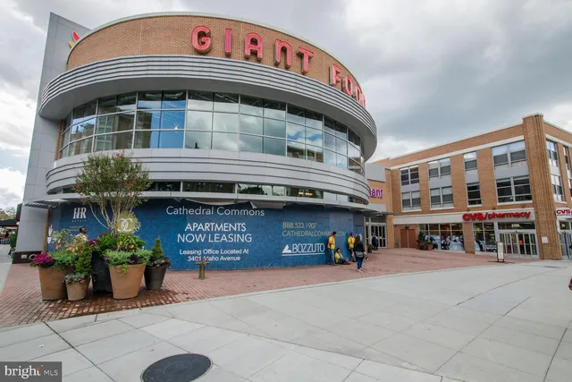 a front view of multi story residential apartment building