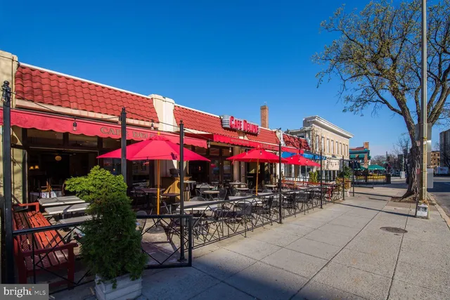 an outdoor space with patio