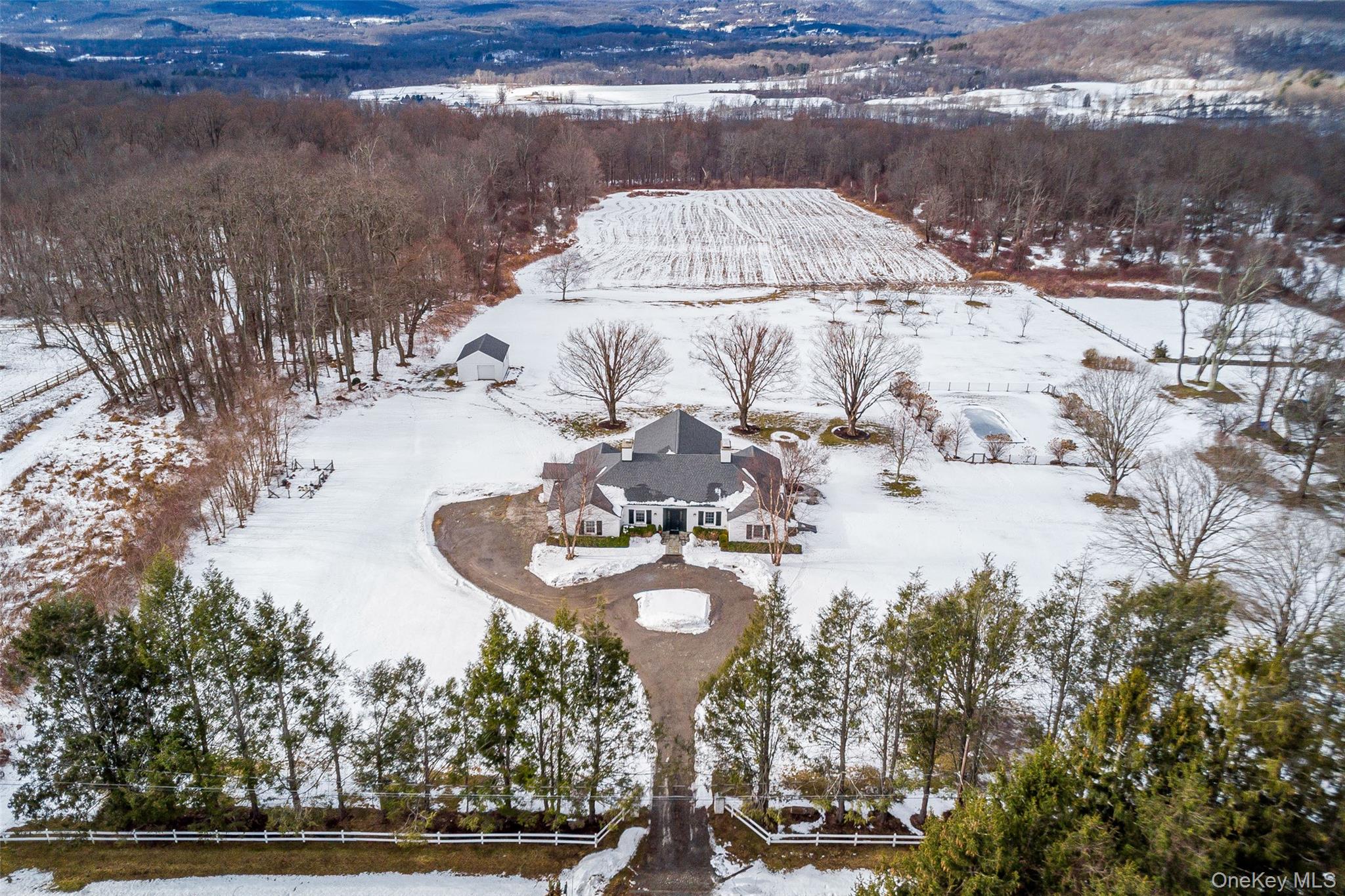 159 Old Quaker Hill Road Pawling, NY 12564 - Photo 2 of 40 View of snowy aerial view
