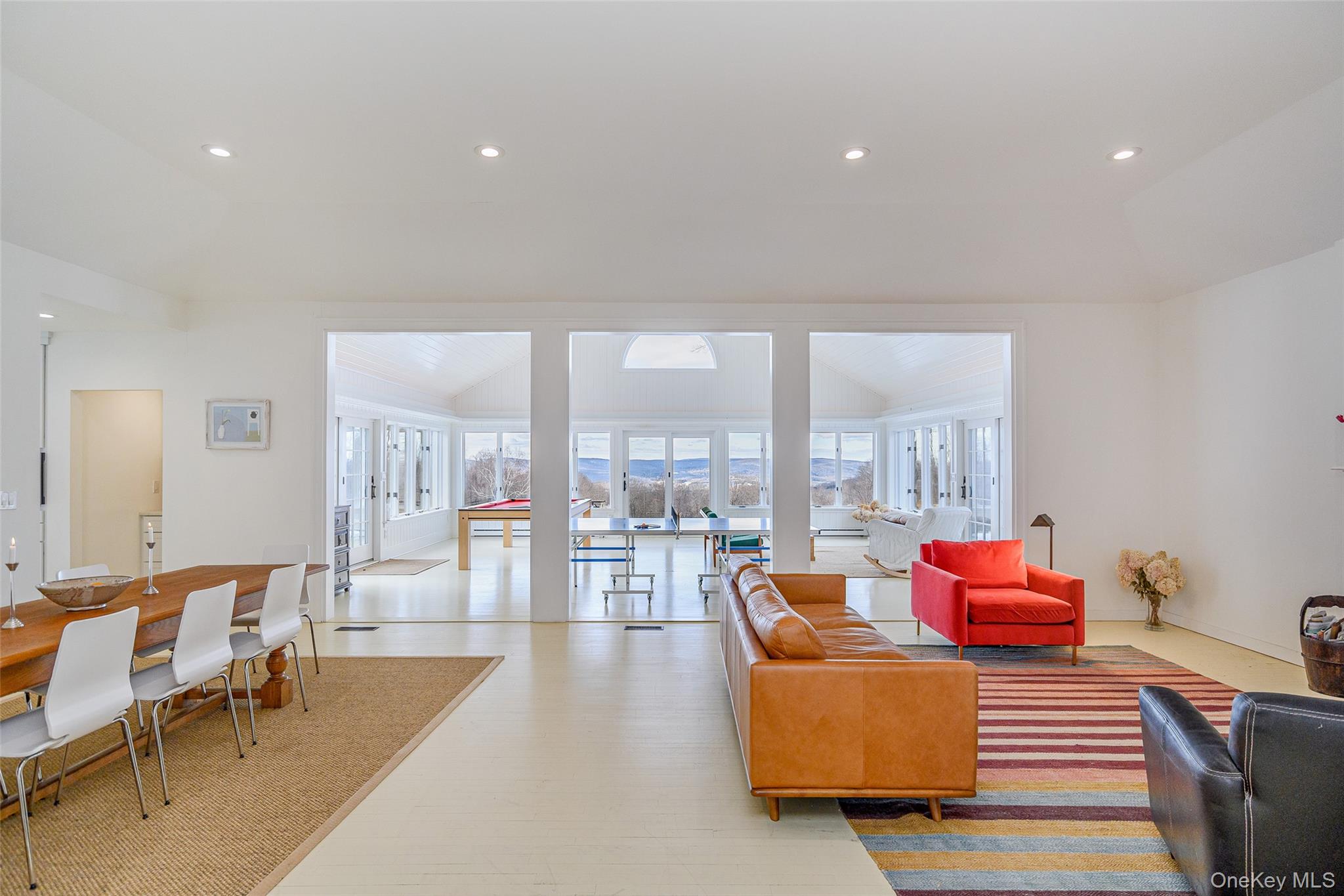 159 Old Quaker Hill Road Pawling, NY 12564 - Photo 4 of 40 Living area featuring recessed lighting and vaulted ceiling