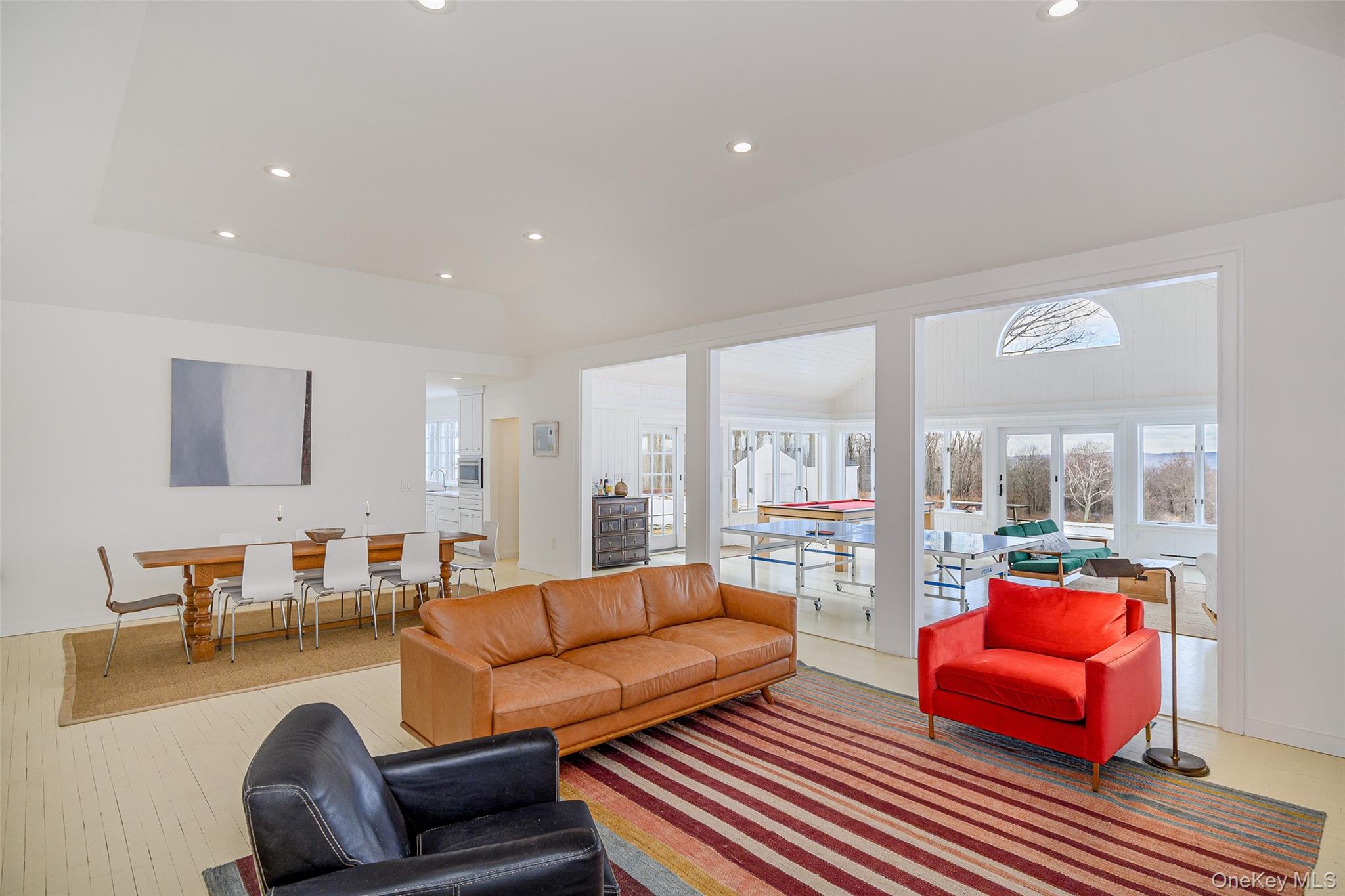 159 Old Quaker Hill Road Pawling, NY 12564 - Photo 8 of 40 Living room featuring recessed lighting and a tray ceiling