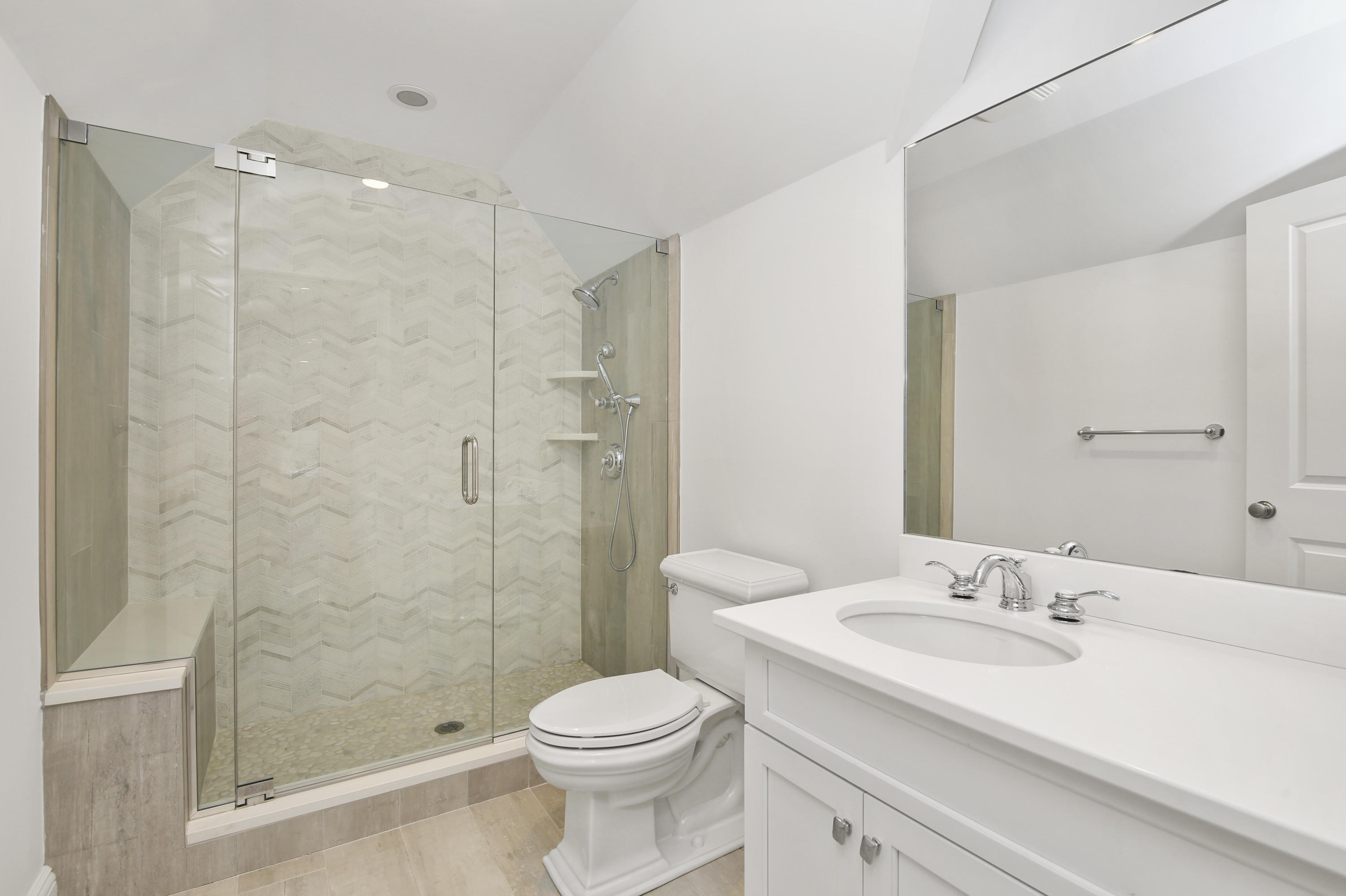 121 Chichester Road New Canaan, CT 06840 - Photo 29 of 42 a bathroom with a sink a toilet and shower