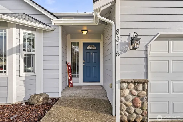 a view of front door of house