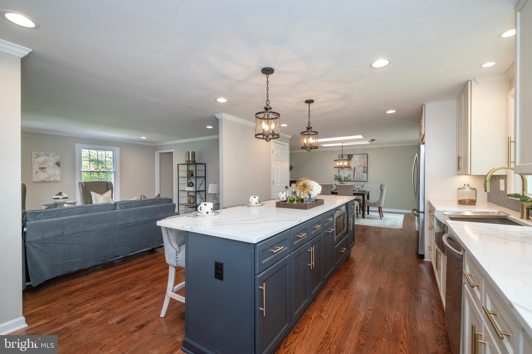 2210 Pot Spring Road Lutherville-Timonium, MD 21093 - Photo 17 of 59 Custom Gray Island with Gold Accents
