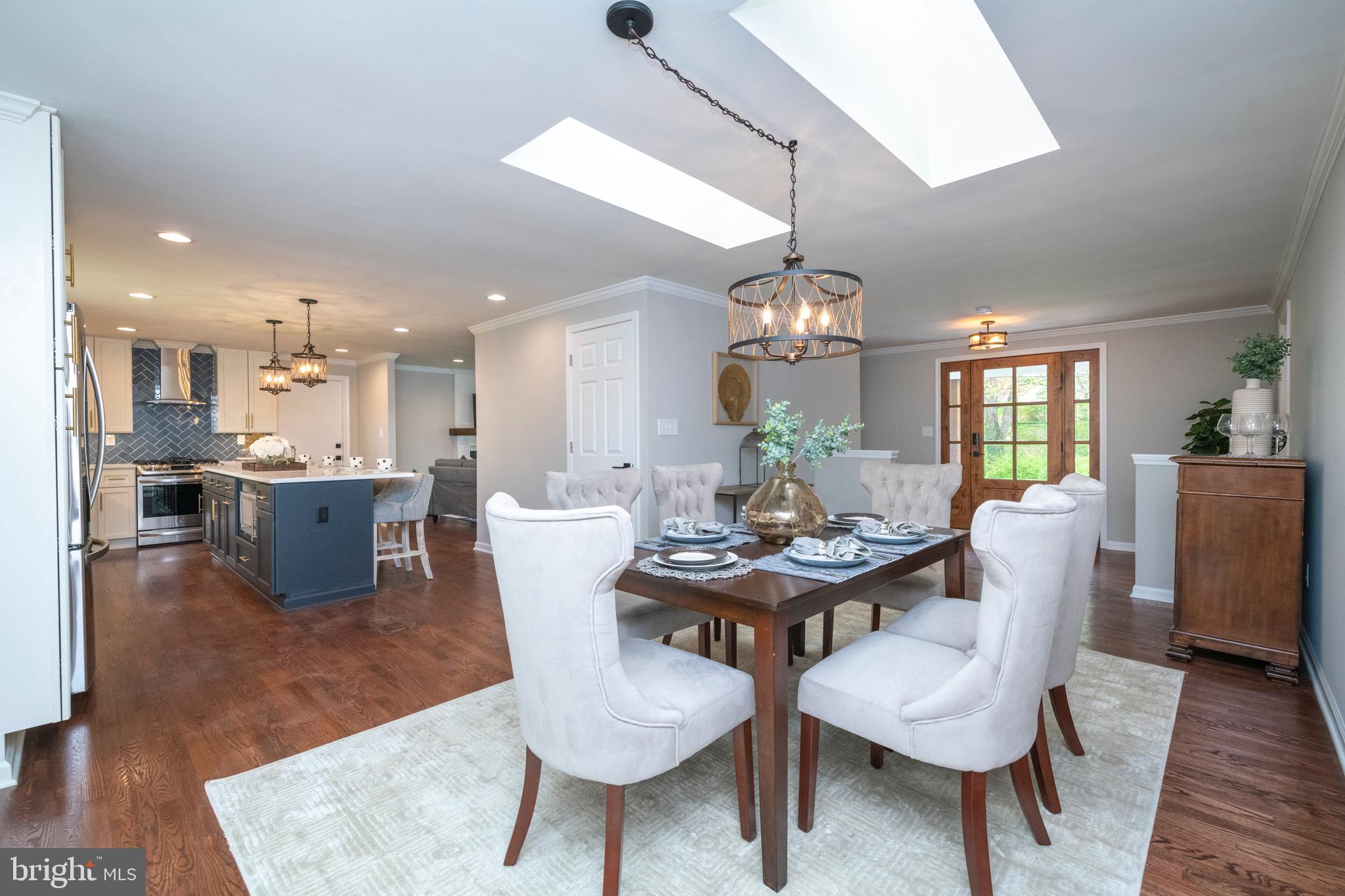 2210 Pot Spring Road Lutherville-Timonium, MD 21093 - Photo 18 of 59 Deep Open Dining Room Leading to All New Kitchen!