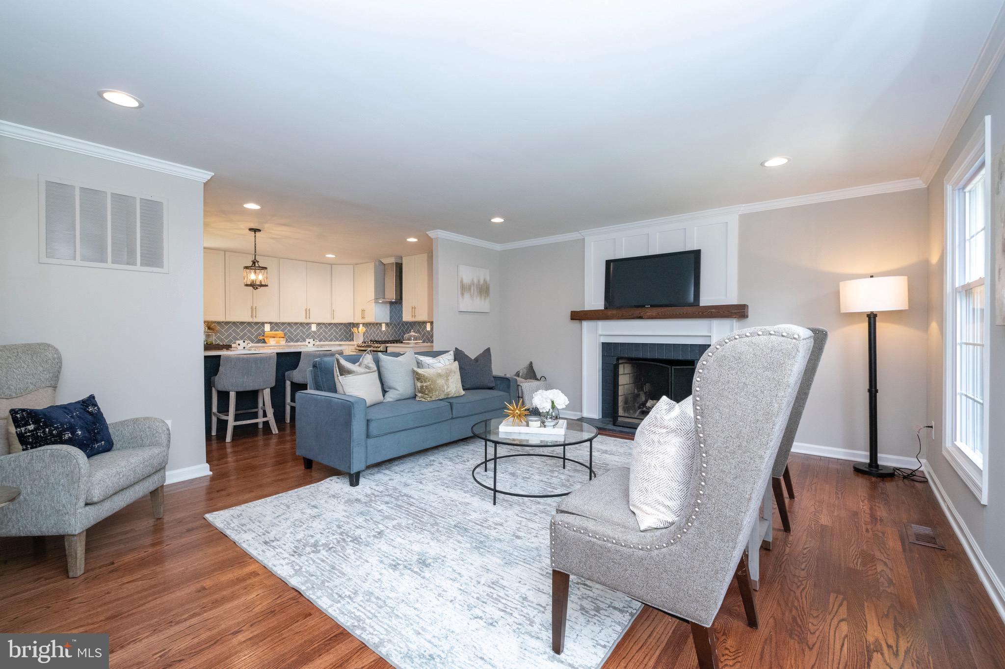 2210 Pot Spring Road Lutherville-Timonium, MD 21093 - Photo 6 of 59 Large Living Room open to All New Kitchen