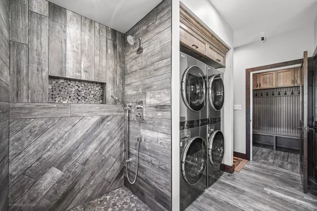 a view of a storage & utility room in a house