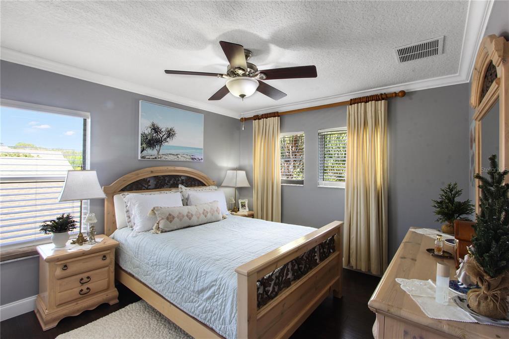 5536 Ansley Way Mount Dora, FL 32757 - Photo 12 of 49 a bedroom with a bed and a potted plant