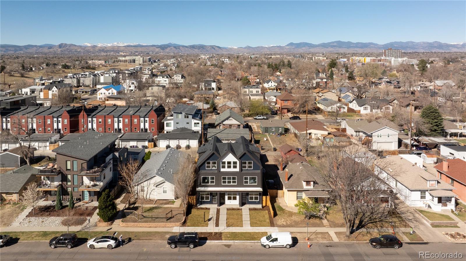 1343 Perry Street Denver, CO 80204 - Photo 34 of 37 an aerial view of residential houses with outdoor space