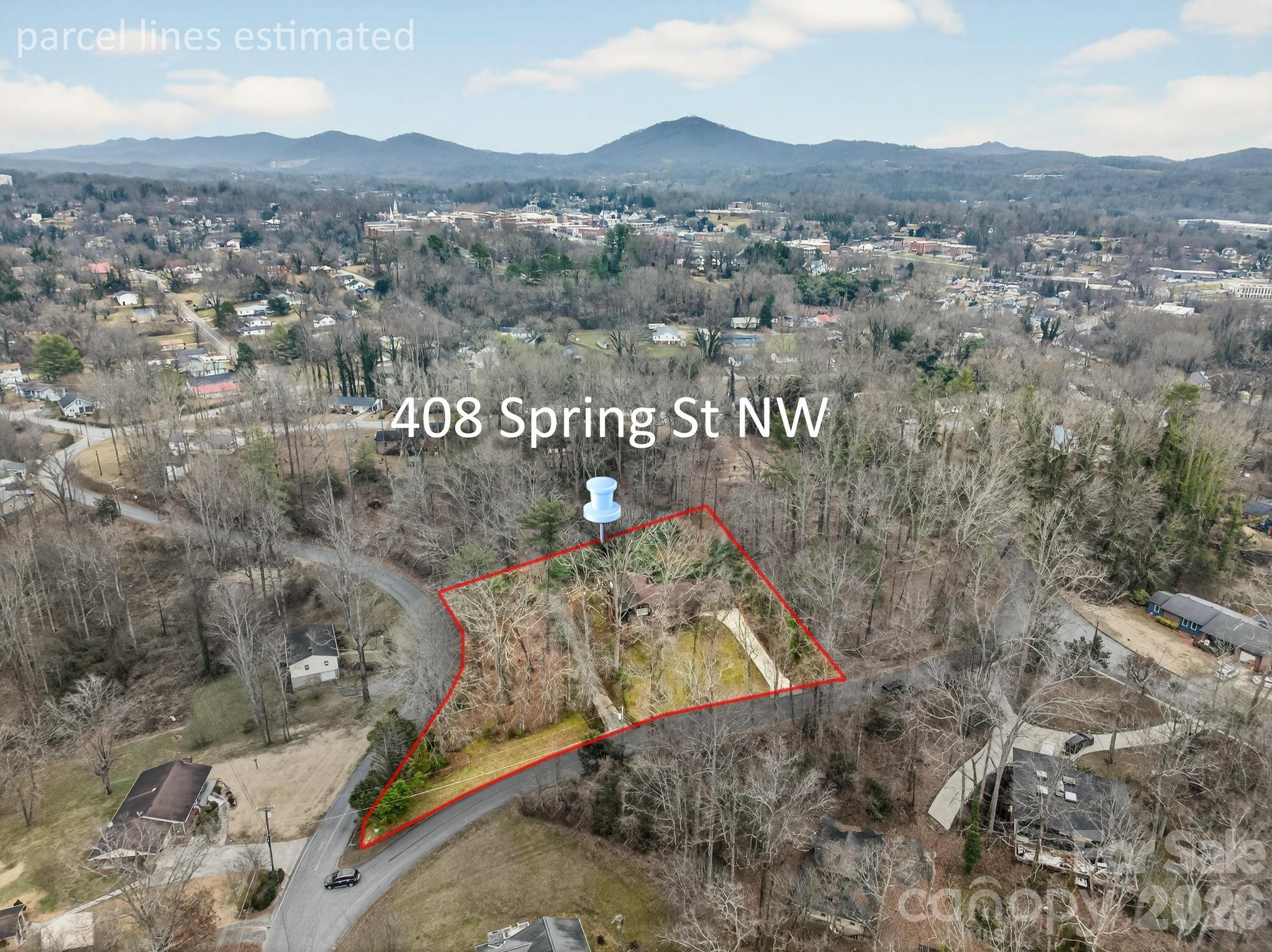 408 Spring Street Northwest Lenoir, NC 28645 - Photo 46 of 47 a view of a city from a balcony