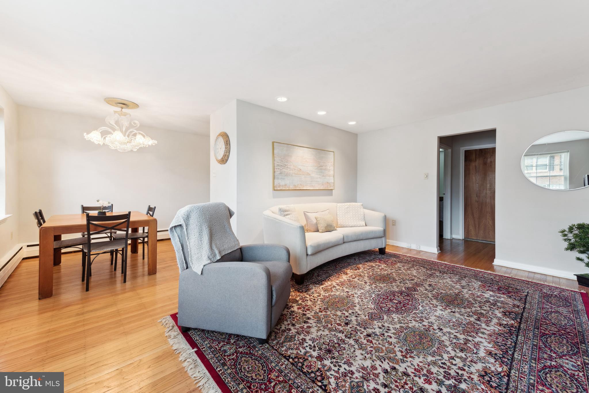 1334 Montgomery Avenue, Unit D3 Narberth, PA 19072 - Photo 5 of 15 a living room with furniture and wooden floor