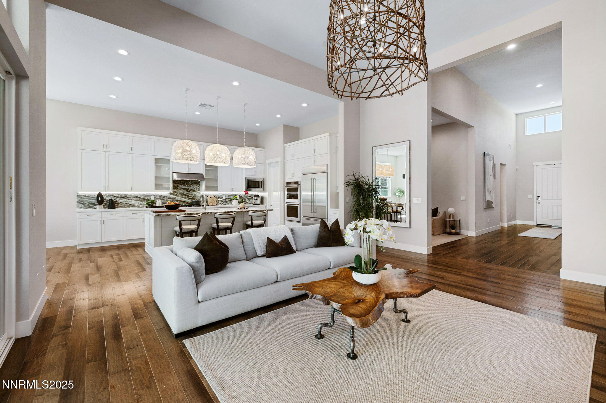 709 West Pleasant Oak Trail Reno, NV 89511 - Photo 12 of 44 a living room with furniture and kitchen view