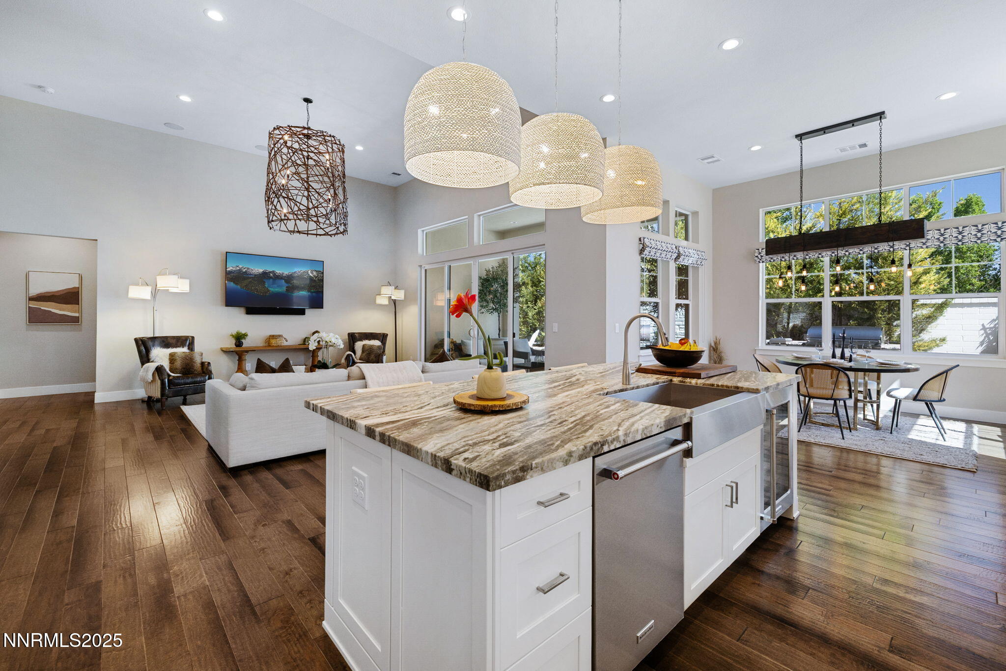 709 West Pleasant Oak Trail Reno, NV 89511 - Photo 15 of 44 a kitchen with counter space and a wooden floor