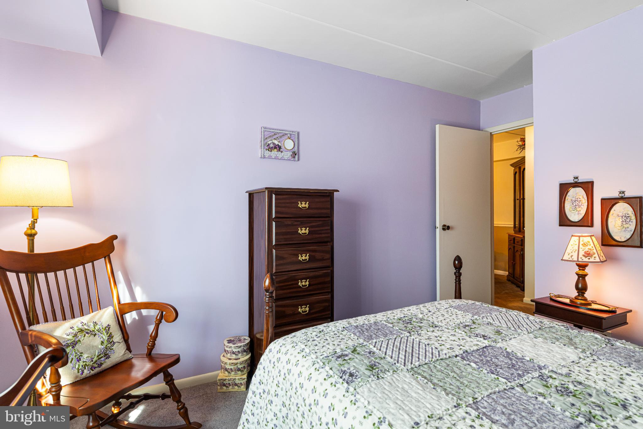 64003 Delaire Landing Road, Unit 3 Philadelphia, PA 19114 - Photo 13 of 16 Charming bedroom with soothing lavender hues.