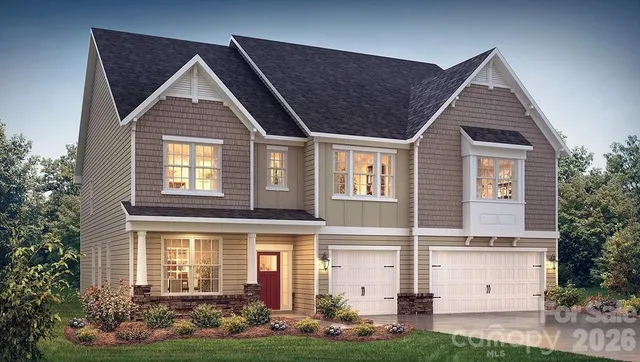 a front view of a house