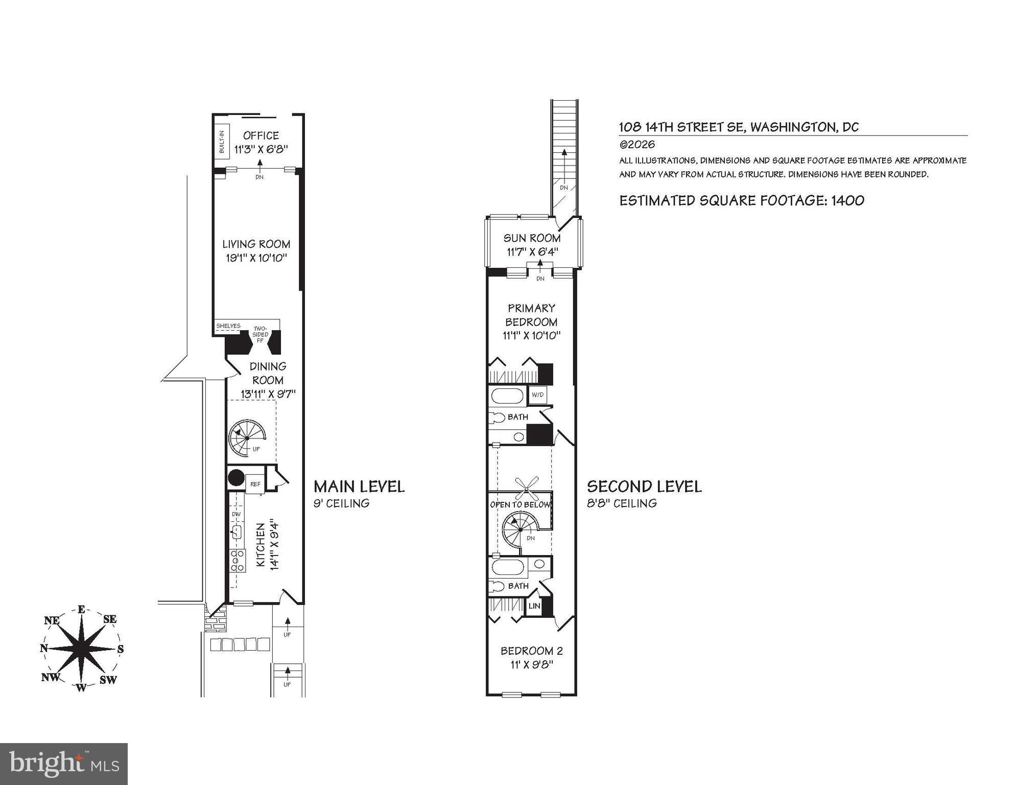 108 14th Street Southeast Washington, DC 20003 - Photo 18 of 18 Floorplan