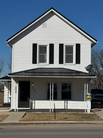 a front view of a house