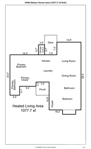 $349,500 | 3300 Selwyn Farms Lane, Unit 6, Charlotte, NC 28209