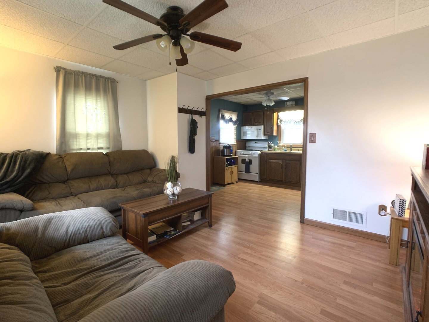 608 West Cleveland Street Spring Valley, IL 61362 - Photo 14 of 35 a living room with furniture and a wooden floor