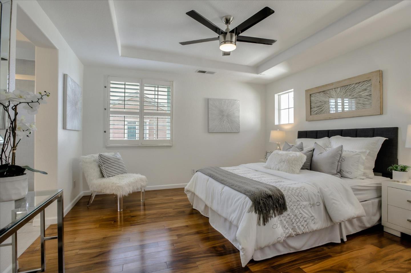 4203 Tobin Circle Santa Clara, CA 95054 - Photo 18 of 33 a bedroom with a bed and a chair