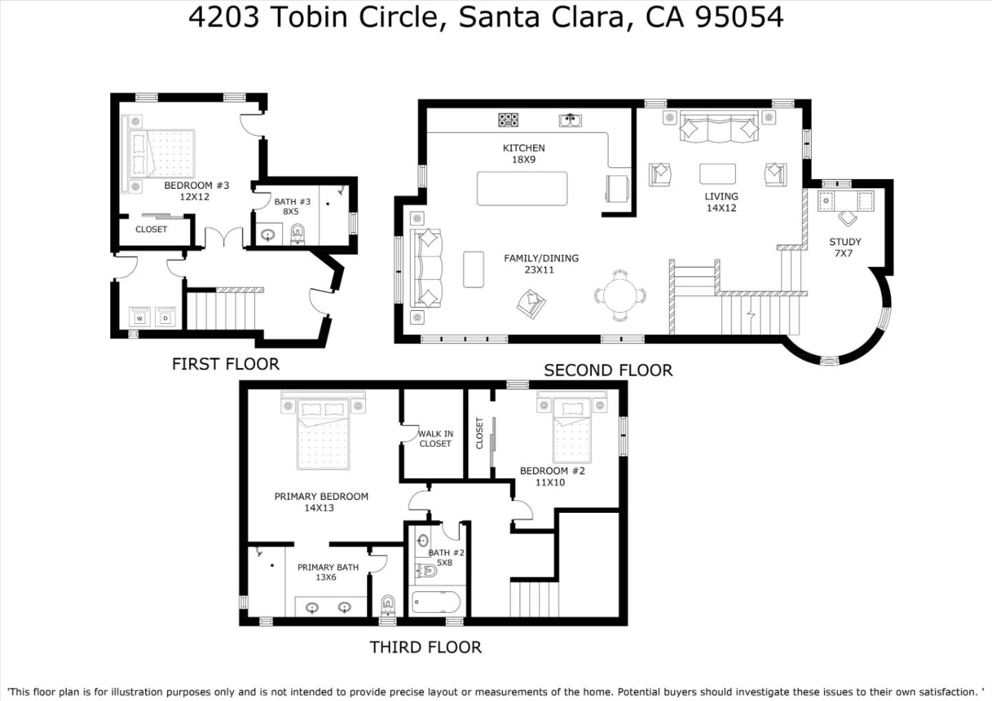 4203 Tobin Circle Santa Clara, CA 95054 - Photo 29 of 33 a picture of a floor plan