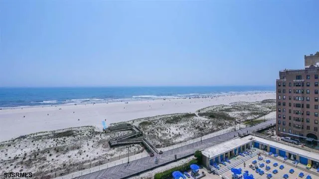a view of an ocean beach