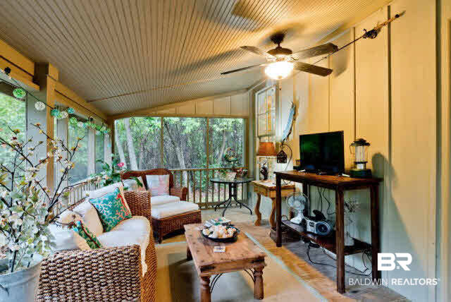 25773 Canal Road, Unit 26 Orange Beach, AL 36561 - Photo 16 of 42 Watch TV and relax on this 9'x 19' screened porch that is next to the outdoor kitchen.