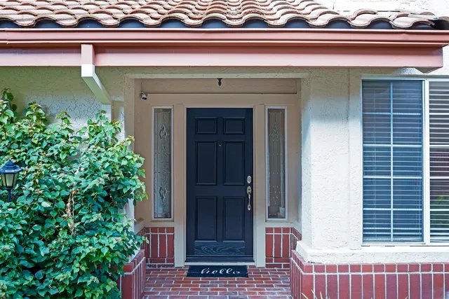a view of front door