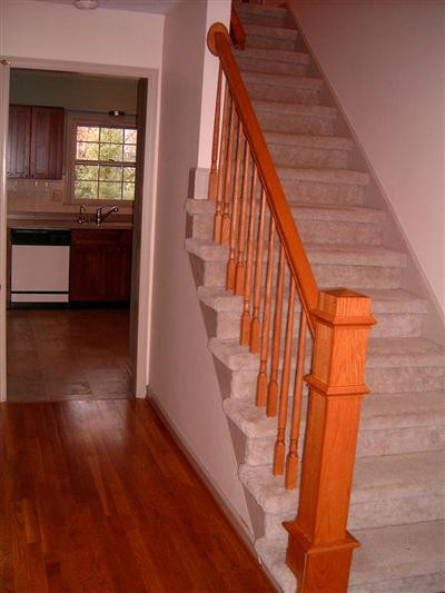 Hardwood floor in foyer.