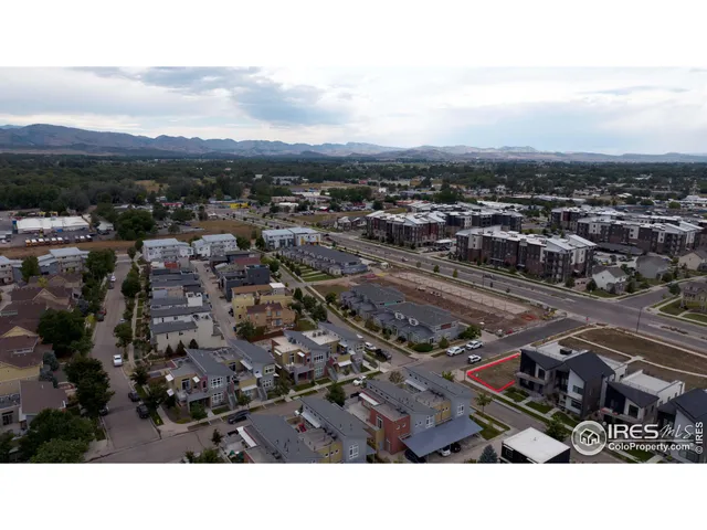 an aerial view of a city