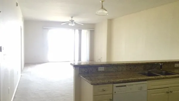 a view of empty room with a window