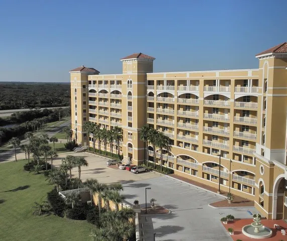 a front view of a building