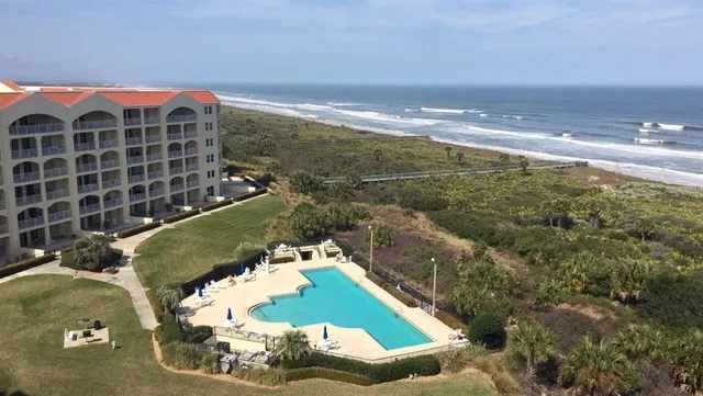 a view of an ocean and beach
