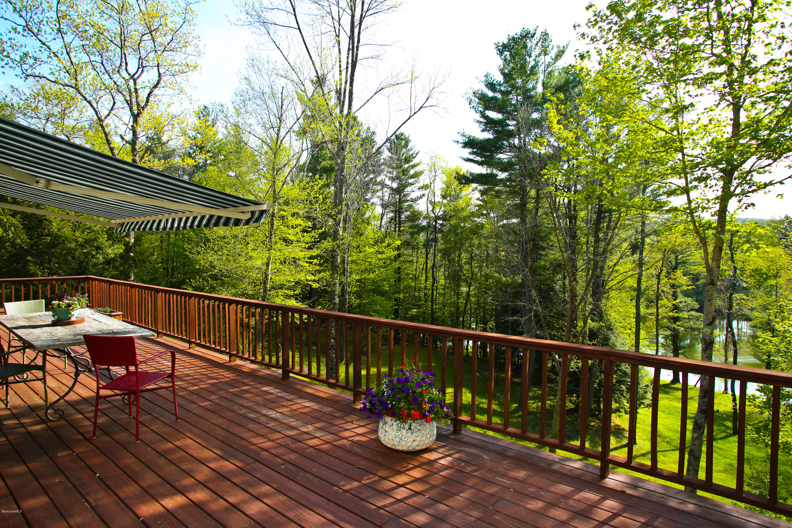 238 Rossiter Road Richmond, MA 01254 - Photo 27 of 41 a view of balcony with wooden floor and outdoor seating