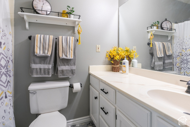 1764 West 1200th Street North Mapleton, UT 84664 - Photo 30 of 35 White vanity with black pulls, light-toned countertop, and integrated sink