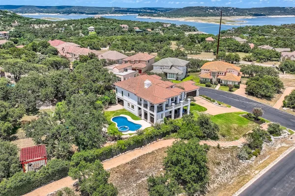 a view of a balcony with lake view