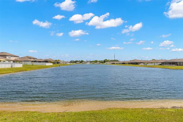 a view of an ocean and beach