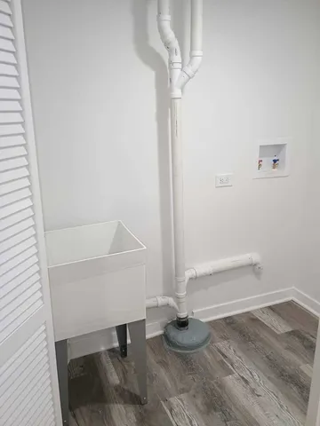 a backyard of a house