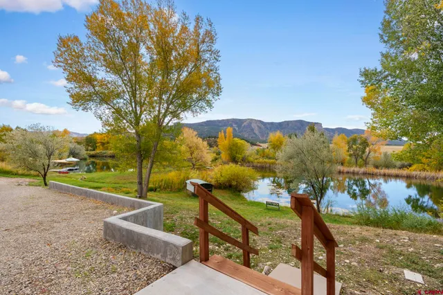 a view of a garden with wooden fence