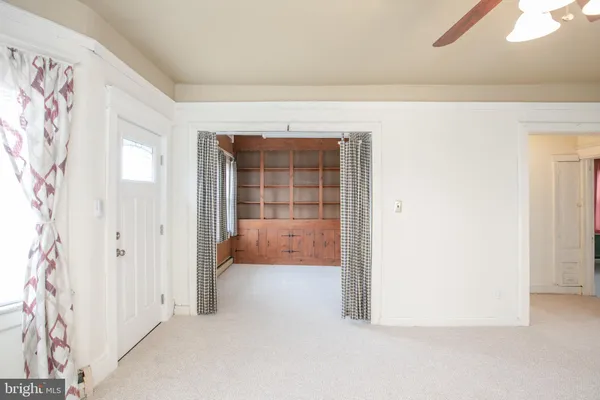 a view of an empty room