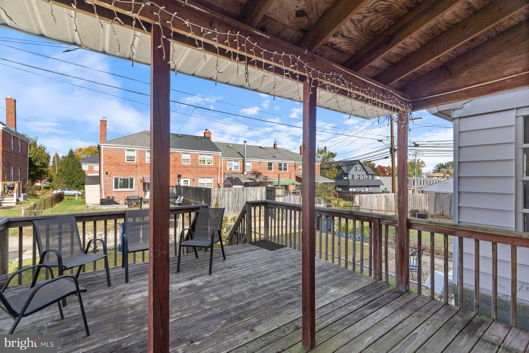 708 Edmondson Avenue Baltimore, MD 21228 - Photo 28 of 30 Covered Back Deck