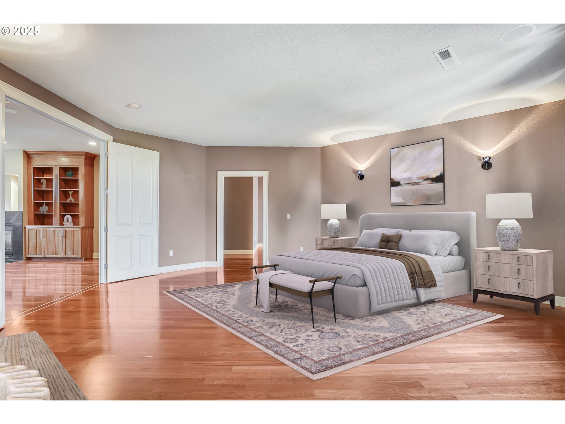9309 Northwest Finzer Court Portland, OR 97229 - Photo 15 of 43 a living room with furniture and a wooden floor